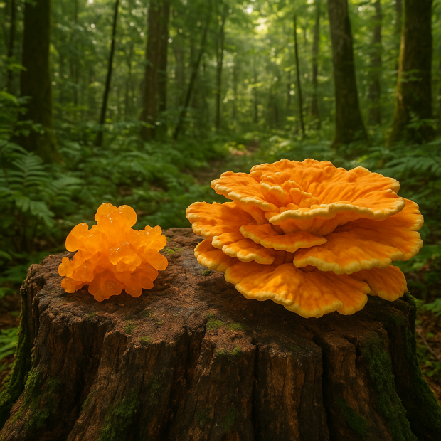 Champignon orange sur bois mort : guide d'identification et rôle écologique