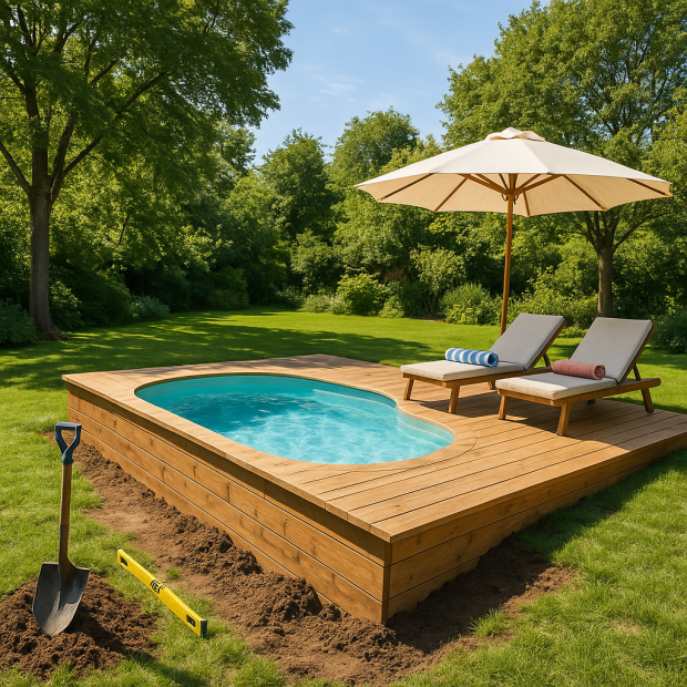 Comment faire une piscine semi-enterrée : Guide étape par étape pour réussir votre projet