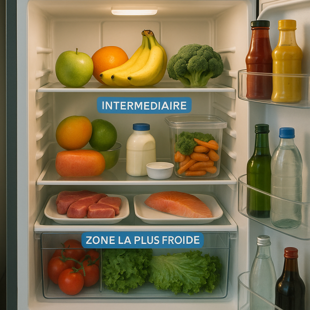 Quelle est la partie la plus froide d'un frigo ? Découvrez les secrets de la conservation optimale!