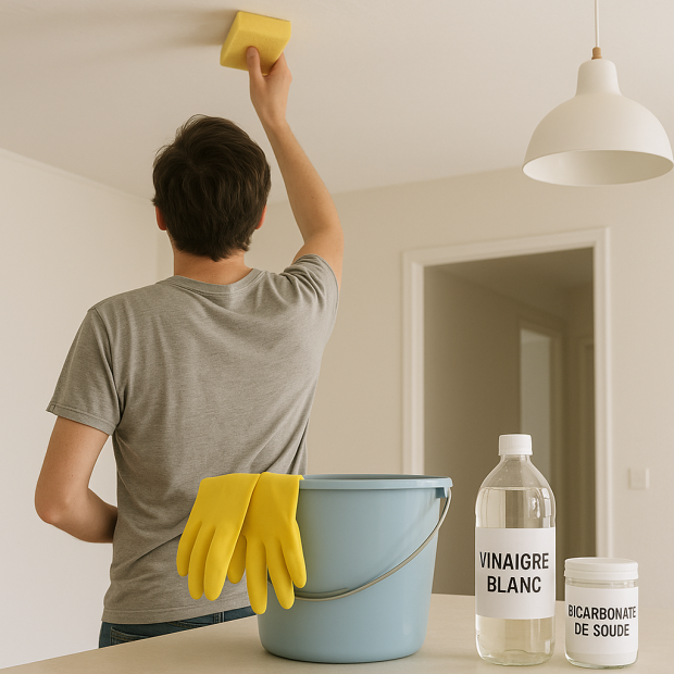 Comment nettoyer le plafond des crottes de mouche : astuces et méthodes efficaces
