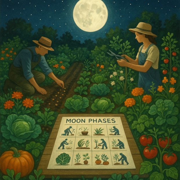 Jardiner avec la lune en 2025 : optimisez votre potager grâce au calendrier lunaire